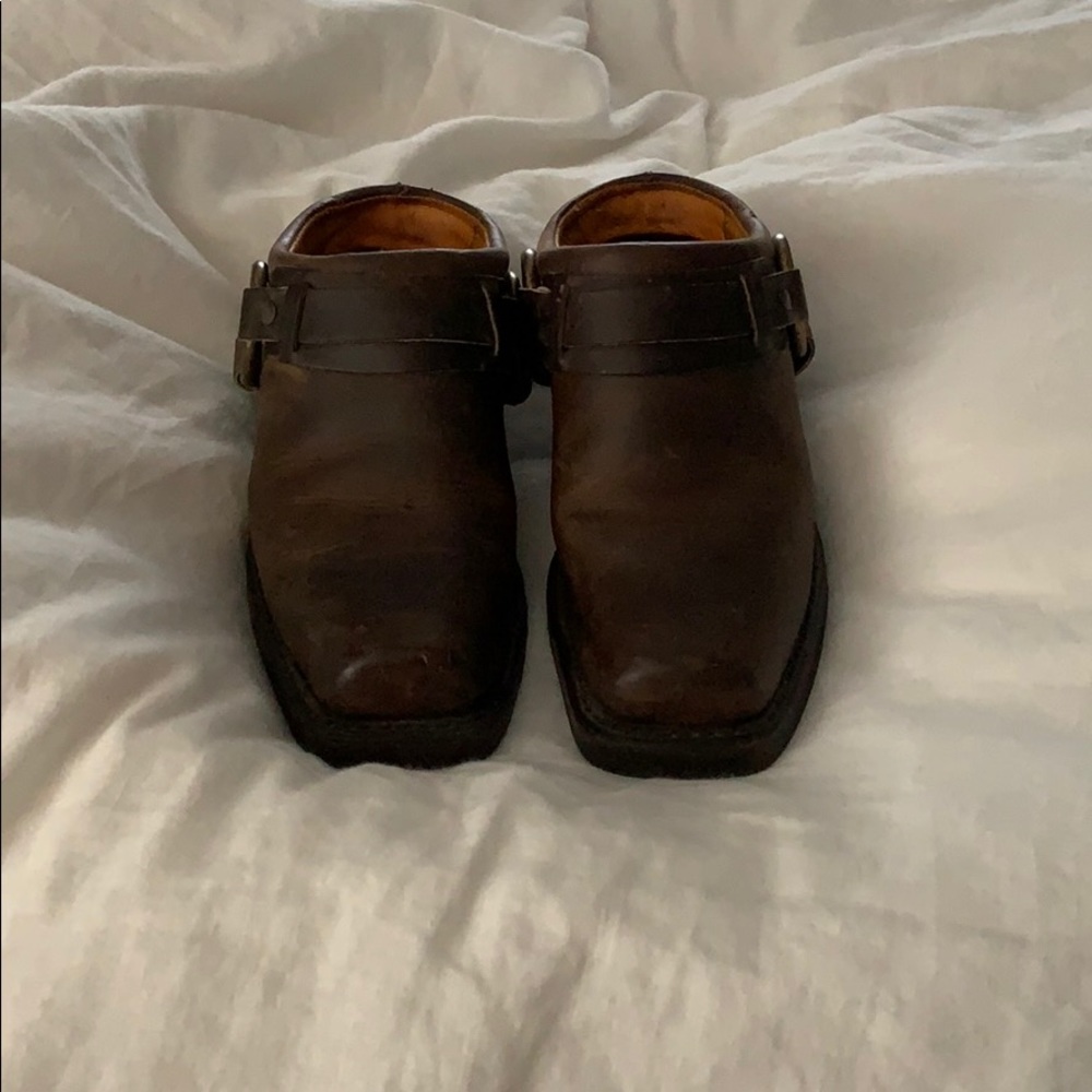 Frye Belted Harness Mule